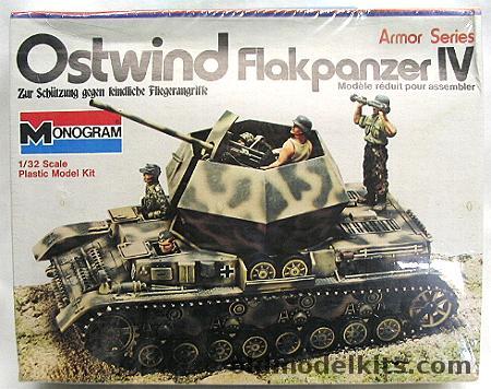 Monogram 1/32 Ostwind Flakpanzer IV, 7582 plastic model kit